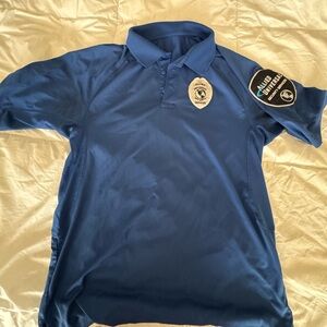 Allied Universal Blue Polo Shirt with Badge